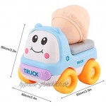 Zurückziehen Fahrzeuge Tragbare Mini Niedlichen Cartoon Push and Go Baufahrzeuge Spielzeug Pädagogisches Auto Modell Playset für Kleinkinder1#