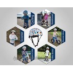 KIDDIMOTO Fahrrad Helm für Kinder CE-Zertifizierung Fahrradhelm Design Sport Helm für Skates Roller Scooter laufrad M 53-58cm Sterne