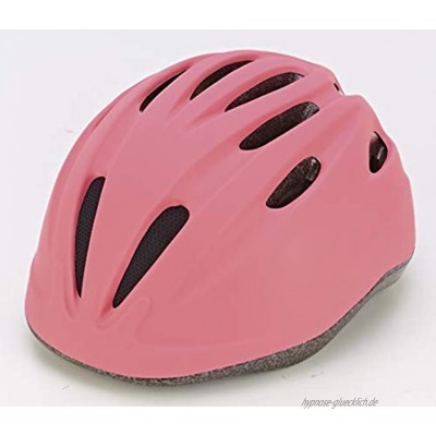 Prophete Unisex Jugend Kinder-Fahrradhelm Glue-On Technologie Einstellbarer Kopfring 52-56 cm TÜV GS geprüft Farbe pink Einheitsgröße