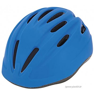 Prophete Unisex Jugend Kinder-Fahrradhelm Glue-On Technologie Einstellbarer Kopfring 52-56 cm TÜV GS geprüft Farbe blau Einheitsgröße