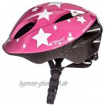 Sport Direct™ Pink Stars Kinder Mädchen Fahrradhelm Pink 48-52cm CE EN1078:2012+A1:2012