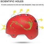 UniqueFit Kinder Jugend Adult Verstellbarer Helm für Roller Radfahren Rollschuh
