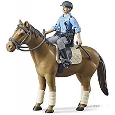 Bruder 62507 Pferd mit Polizist Reit- und Polizeiausrüstung