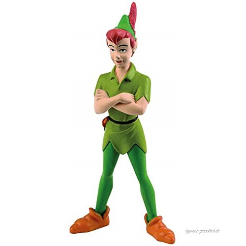Bullyland 12650 Spielfigur Walt Disney Peter Pan ca. 9,4 cm ideal als Torten-Figur detailgetreu PVC-frei tolles Geschenk für Kinder zum fantasievollen Spielen