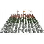 RAINBOW TOYFROG detailreiche Spielzeugsoldaten aus Plastik 300 Teile Mini Armee Figuren des Militärs aus Kunststoff für Kinder und Erwachsene Tolle Spielzeug Zinn Soldaten