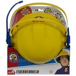 Simba 109258699 Feuerwehrmann Sam Megaphon mit Stimmenverzerrer & 109258698 Feuerwehrmann Sam Helm in gelb 23 cm