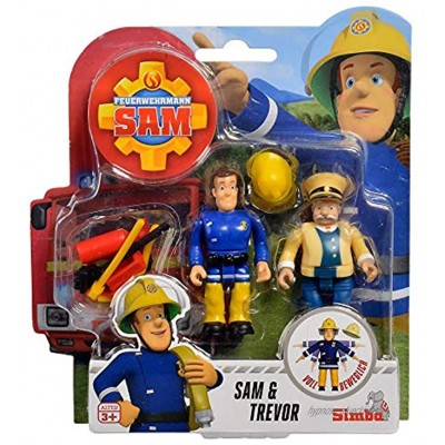 Simba Sam & Trevor | Feuerwehrmann Sam | Spiel Figuren Set Toys