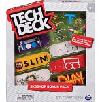 Tech Deck Sk8Shop Bonus Pack Fingerboard-Set mit 6 authentischen Boards und Zubehör Zufallsauswahl Sortierung mit verschiedenen Produkten