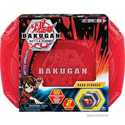 Bakugan Storage Case Rot Aufbewahrungskoffer mit Pyrus Dragonoid Bakugan