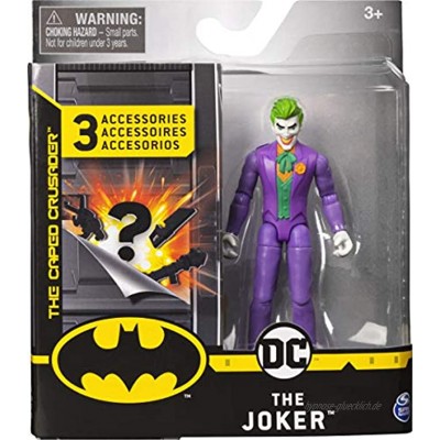 Batman 10cm-Actionfigur mit Missionskarte und 3 geheimen Ausrüstungsteilen Joker