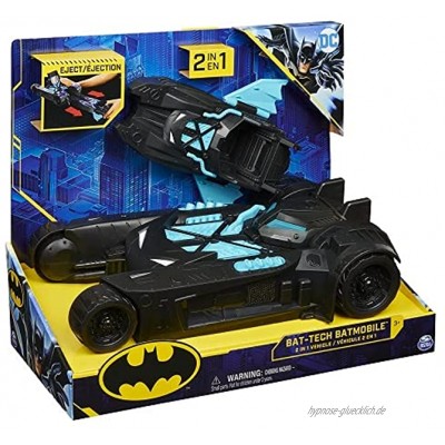 Batman 2-in-1-Fahrzeug Batmobil und Batboot in einem zur Verwendung mit den 10cm-Actionfiguren von Batman