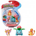 Pokémon Battle Figuren 3-Pack | Ivysaur Charmander & Aipom 5-cm-Figuren | Offiziell von Pokemon Lizenziert