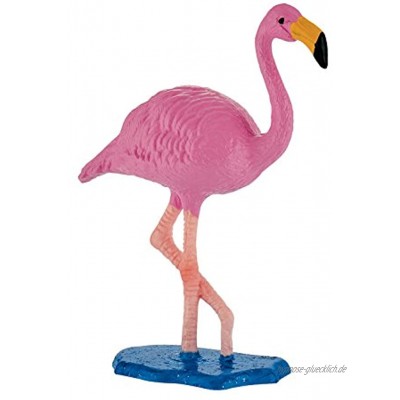 Bullyland 63716 Spielfigur Flamingo ca. 8 cm pink ideal als Torten-Figur detailgetreu PVC-frei tolles Geschenk für Kinder zum fantasievollen Spielen