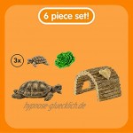 Schleich 42506 Wild Life Spielset Zuhause für Schildkröten Spielzeug ab 3 Jahren
