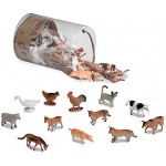 Terra 60-teilig Tierfiguren Sammlung Bauernhof Spielzeug Set – Kühe Schweine Hühner Gänse Ziegen Katzen und mehr – Spielzeug ab 3 Jahren