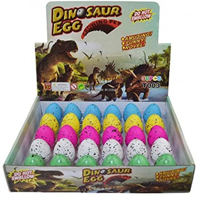 Dinosaurier Eier Dino Dragon Hatching Growing Hatch Wachsen Ei für Kinder Kinder Kleinkinder Kind Schule Bildung 30 Stück Farbige Stellen