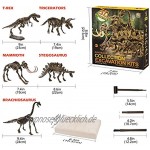 Dinosaurier Spielzeug Ausgrabungsset JamBer Dinosaurier Kit Realistische Dinosaurier Figuren Modell Tiere Spielzeug Geschenke Pädagogisches Spielzeug für Jungen Mädchen