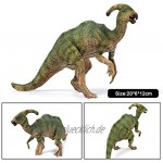 FLORMOON Dinosaurier Spielzeug Realistisch Parasaurolophus Dinosaurier- Plastik Dinosaurier Figuren Geburtstagstorte Dekoration Partyzubehör für KinderGroße Größe