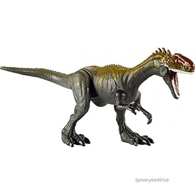 Jurassic World GVG51 Dino Rivals Dino-Angriff Monolophosaurus Dinosaurier-Actionfigur bewegliche Arme und Beine toll als Geschenk für Kinder ab 4Jahren