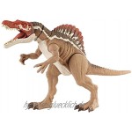 Jurassic World HCK57 Beißender Spinosaurus Dinosaurier-Actionfigur bewegliche Gelenke für Kinder ab 4Jahren