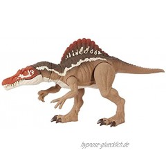 Jurassic World HCK57 Beißender Spinosaurus Dinosaurier-Actionfigur bewegliche Gelenke für Kinder ab 4Jahren