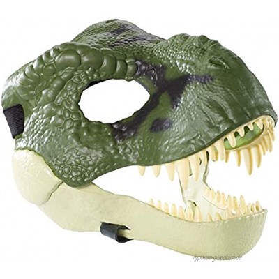 Jurassic World Tyrannosaurus Rex Maske mit offenem Kiefer realistischer Textur und Farbe Augen- und Nasenöffnungen und sicherem Riemen ab 4 Jahren