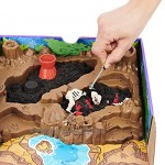 Kinetic Sand 6055874 Dino Dig Spielset mit 10 versteckten Dinosaurierknochen zum Entdecken für Kinder ab 6 Jahren