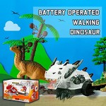 lelechong Dinosaurier-Autos Roboterspielzeug bringt das Brüllen und Feuer speien Wassernebel LED-Lichter Musik Jungen Kinder 4-12 Jahre alt