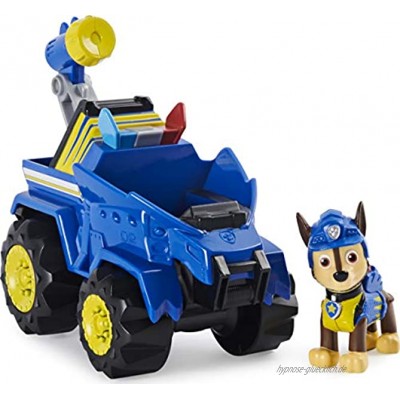 PAW Patrol Dino Rescue Chase Deluxe Rev Up Fahrzeug mit Mystery Dinosaurier Figur