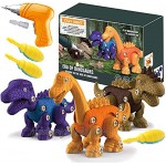 STAY GENT Dinosaurier Spielzeug für Jungs 3 Packungen STEM Gebäude Spielzeug mit Elektrobohrer DIY Pädagogisches Geschenke Einstellen für Kinder Gealtert 3-7