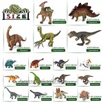 Tagitary 17 Stücke Dinosaurier Spielzeug Set Realistische Dinosaurier Figuren Modell für Kindergeburtstag Ausbildung Party Dekoration