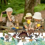 Tagitary 17 Stücke Dinosaurier Spielzeug Set Realistische Dinosaurier Figuren Modell für Kindergeburtstag Ausbildung Party Dekoration