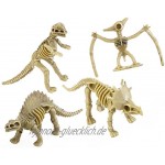 TOYMYTOY Dinosaurier Skelett Figuren Kinder Spielzeug 12 Stück Zufälliger Stil