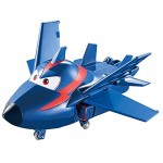 Auldeytoys EU720023 Super Wings Agent Chase a-Bot Spielfigur Transformer Mini Blau
