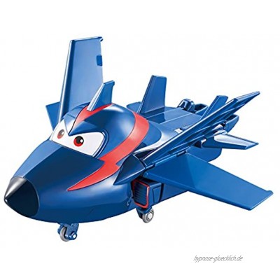Auldeytoys EU720023 Super Wings Agent Chase a-Bot Spielfigur Transformer Mini Blau