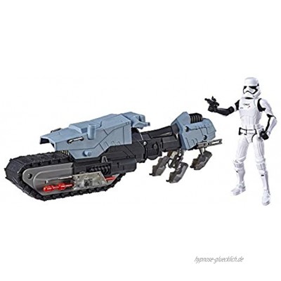 Hasbro Star Wars Galaxy of Adventures Erste Ordnung Fahrer und Treadspeeder 12,5 cm große Figur und Fahrzeug 2er-Pack mit toller Blaster-Funktion