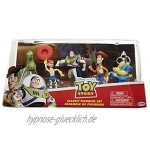 Jakks 71579 Disney Toy Story 5er Pack Figuren Set Woody Buzz Lightyear Jessie Rex und Aliens