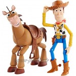 Mattel GDB91 Toy Story 4 2er Actionfiguren Pack Woody und Bully Abenteuerset 17 cm Spielzeug und Pferd ab 3 Jahren Mehrfarbig