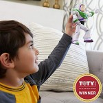 Mattel GGX30 Toy Story 4 Buzz Lightyear mit Schild Spielzeug Action Figur ab 3 Jahren 17 cm