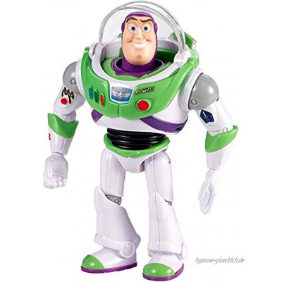 Mattel GGX30 Toy Story 4 Buzz Lightyear mit Schild Spielzeug Action Figur ab 3 Jahren 17 cm