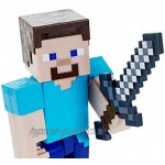 Mattel Minecraft GTP13 Craft-A-Block Steve Figur aus dem Sortiment authentischer Charakter aus dem Videospiel Geschenk zum Sammeln für Minecraft Fans ab 6Jahren mehrfarbig