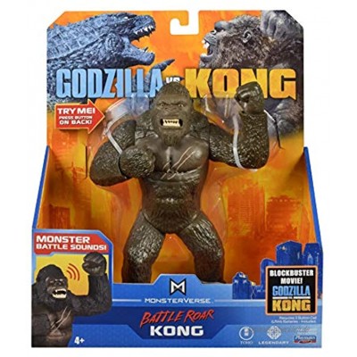 Monstrverse MNG05410 Monsterverse Godzilla vs 17.5cm Deluxe Figures with Sounds-King Kong Mehrfarbig 17,78 cm 7 Zoll