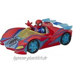 Playskool Heroes Marvel Super Hero Adventures Spider-Man Netz Flitzer 12cm große Figur und Fahrzeug-Set Kinder ab 3 Jahren zum Sammeln