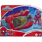 Playskool Heroes Marvel Super Hero Adventures Spider-Man Netz Flitzer 12cm große Figur und Fahrzeug-Set Kinder ab 3 Jahren zum Sammeln