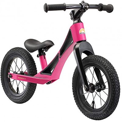BIKESTAR Magnesium superleicht Kinderlaufrad Lauflernrad Kinderrad für Jungen und Mädchen ab 3 4 Jahre | 12 Zoll Kinder Laufrad BMX Ultraleicht | Berry Lila | Risikofrei Testen