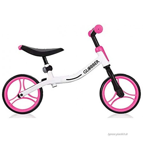 Globber Unisex Jugendliche Go Bike 610-162 Weiß-Neon Pink Einheitsgröße