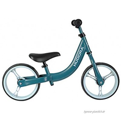 HUDORA Laufrad Classic blau | Kinder-Laufrad mit extra breiten 12 Zoll Rädern | Lauflernrad ab 3 Jahre | Sattel & Lenker höhenverstellbar | Kinderlaufrad