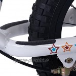 KIDDIMOTO 12 Zoll Metall Laufrad mit Bremse für Jungen und Mädchen Sterne