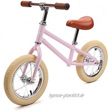 Sjoef Laufrad Retro |Kinderlaufrad Lauflernrad Kinderrad für Jungen und Mädchen ab 3 Jahren | 12 Zoll Räder | Verstellbarer Sattel 43-48cm