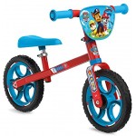 Smoby 770203 First Bike Laufrad stabiles Metallrad im Paw Patrol Design für Kinder ab 2 Jahren Mehrfarbig
